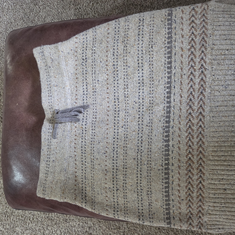 Krimson Klover Neutral Fair Isle Pencil Skirt - Cream, Gray, Brown